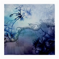 Wonderful Elegant Floral Design Medium Glasses Cloth (2-side) by FantasyWorld7