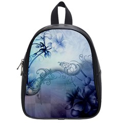 Wonderful Elegant Floral Design School Bag (small) by FantasyWorld7