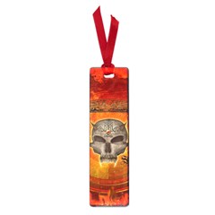 Awesome Skull With Celtic Knot With Fire On The Background Small Book Marks by FantasyWorld7