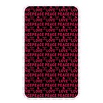 Peace And Love Typographic Print Pattern Memory Card Reader (Rectangular) Front