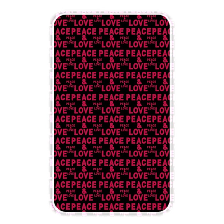 Peace And Love Typographic Print Pattern Memory Card Reader (Rectangular)