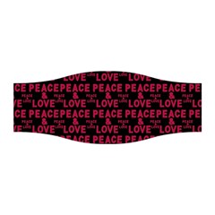 Peace And Love Typographic Print Pattern Stretchable Headband