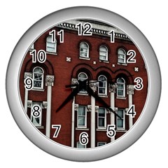 Great Southern Hotel Wall Clock (silver) by Riverwoman