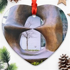 Henry Moore Heart Ornament (two Sides) by Riverwoman