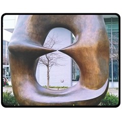 Henry Moore Double Sided Fleece Blanket (medium)  by Riverwoman