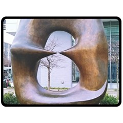 Henry Moore Double Sided Fleece Blanket (large)  by Riverwoman