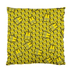 Gilet Jaune Pattern Yellowvests Cowcow Gilet Jaune Pattern Funny Yellow Vests Standard Cushion Case (two Sides) by snek