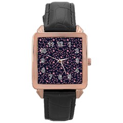 Wallpaper Background Digital Paper Rose Gold Leather Watch  by Mariart