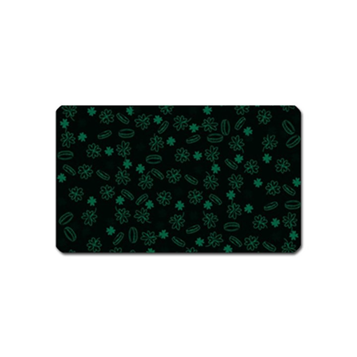 St Patricks day pattern Magnet (Name Card)