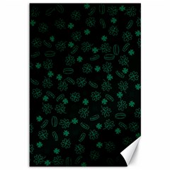 St Patricks Day Pattern Canvas 12  X 18  by Valentinaart