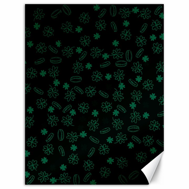 St Patricks day pattern Canvas 18  x 24 