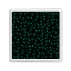 St Patricks Day Pattern Memory Card Reader (square) by Valentinaart