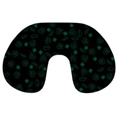 St Patricks Day Pattern Travel Neck Pillows by Valentinaart