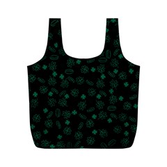 St Patricks Day Pattern Full Print Recycle Bag (m) by Valentinaart