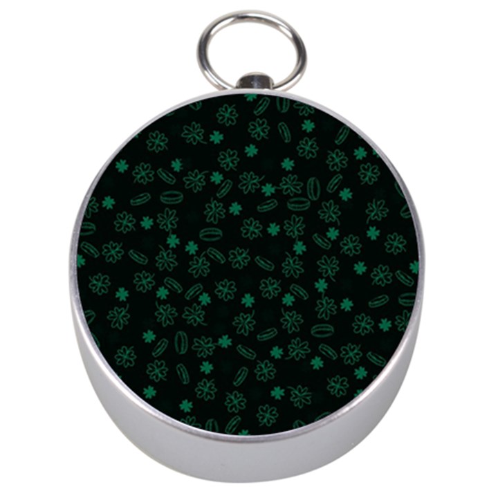 St Patricks day pattern Silver Compasses