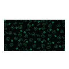 St Patricks Day Pattern Satin Wrap by Valentinaart