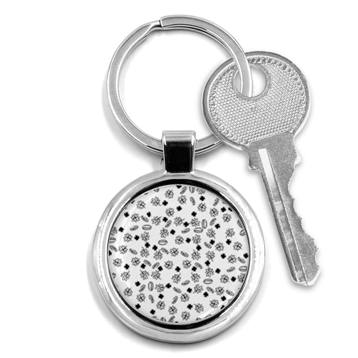 St Patricks day pattern Key Chains (Round) 