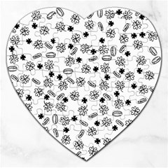 St Patricks day pattern Jigsaw Puzzle (Heart)