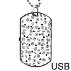 St Patricks Day Pattern Dog Tag Usb Flash (one Side) by Valentinaart