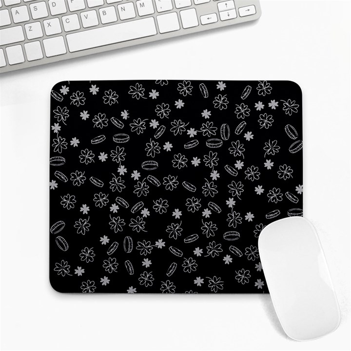 St Patricks day pattern Large Mousepads