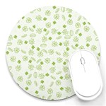 St Patricks day pattern Round Mousepads Front