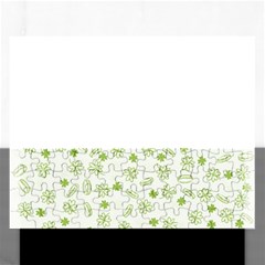 St Patricks Day Pattern Rectangular Jigsaw Puzzl by Valentinaart