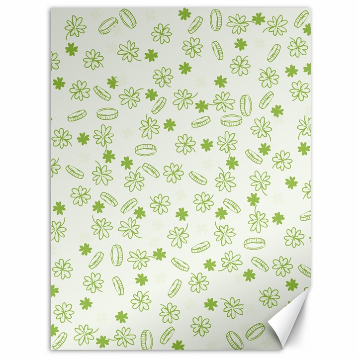 St Patricks day pattern Canvas 36  x 48 