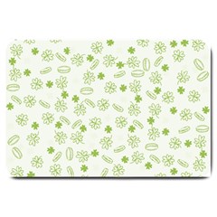 St Patricks Day Pattern Large Doormat  by Valentinaart