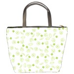 St Patricks day pattern Bucket Bag Back