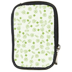 St Patricks Day Pattern Compact Camera Leather Case by Valentinaart