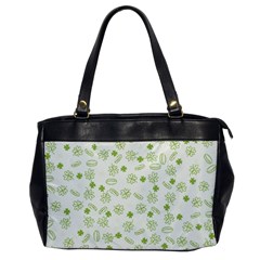 St Patricks Day Pattern Oversize Office Handbag by Valentinaart