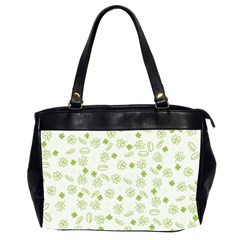 St Patricks Day Pattern Oversize Office Handbag (2 Sides) by Valentinaart