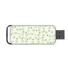 St Patricks Day Pattern Portable Usb Flash (two Sides) by Valentinaart