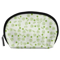 St Patricks Day Pattern Accessory Pouch (large) by Valentinaart