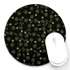 St Patricks Day Pattern Round Mousepads by Valentinaart