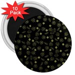 St Patricks day pattern 3  Magnets (10 pack)  Front