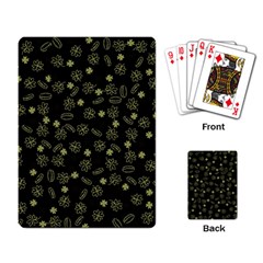 St Patricks Day Pattern Playing Cards Single Design by Valentinaart