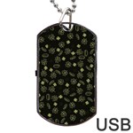 St Patricks day pattern Dog Tag USB Flash (Two Sides) Front