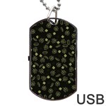 St Patricks day pattern Dog Tag USB Flash (Two Sides) Back