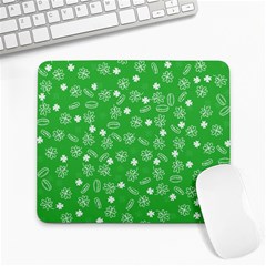 St Patricks Day Pattern Large Mousepads by Valentinaart