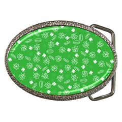 St Patricks Day Pattern Belt Buckles by Valentinaart