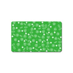 St Patricks Day Pattern Magnet (name Card) by Valentinaart