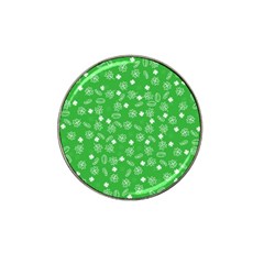 St Patricks Day Pattern Hat Clip Ball Marker (4 Pack) by Valentinaart