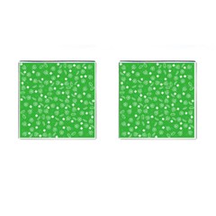 St Patricks Day Pattern Cufflinks (square) by Valentinaart