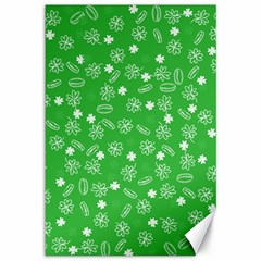 St Patricks Day Pattern Canvas 12  X 18  by Valentinaart