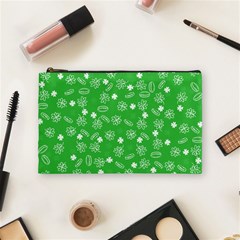 St Patricks Day Pattern Cosmetic Bag (medium) by Valentinaart