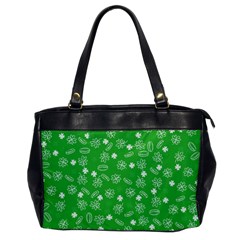 St Patricks Day Pattern Oversize Office Handbag by Valentinaart