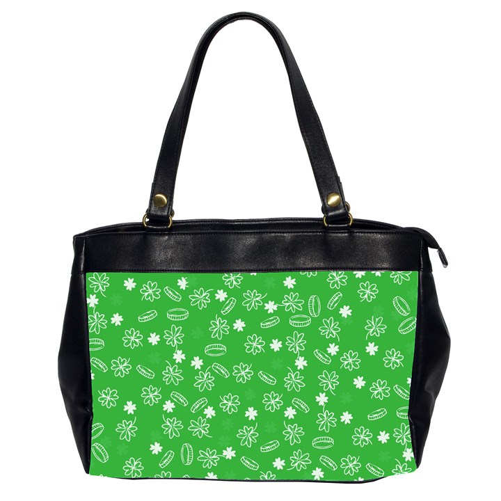 St Patricks day pattern Oversize Office Handbag (2 Sides)