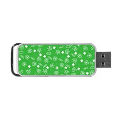 St Patricks Day Pattern Portable Usb Flash (two Sides) by Valentinaart