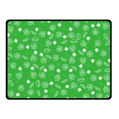 St Patricks Day Pattern Double Sided Fleece Blanket (small)  by Valentinaart